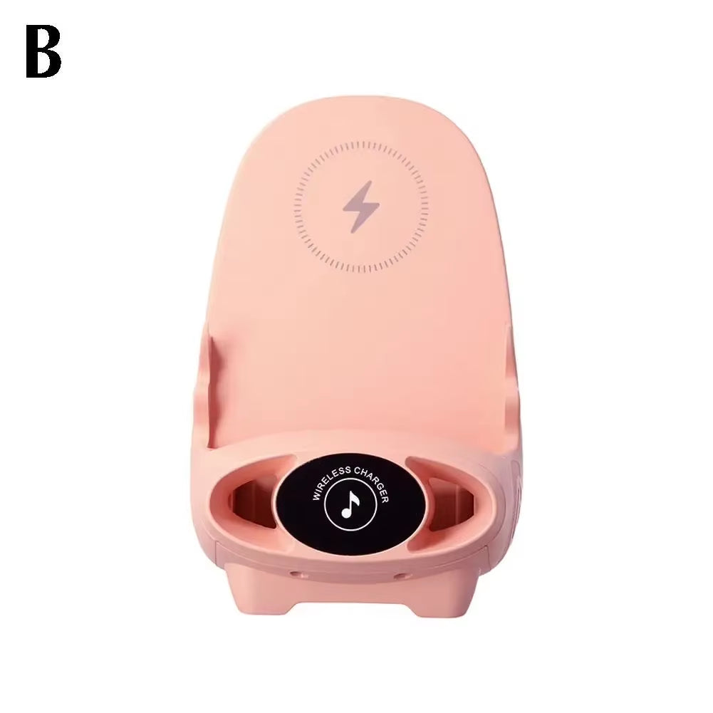 Wireless Charging Stand Portable Mini Chair Holder Charger Holder Chair 15W Charging Phone Desktop S7S0