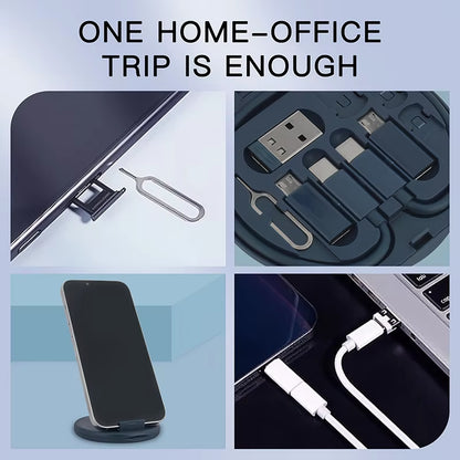 Multi USB Type C to C 60W Charging Adapter Cable Kit USB C to Lighting Conversion Set USB a & Type C to Micro/Type C/Lighting