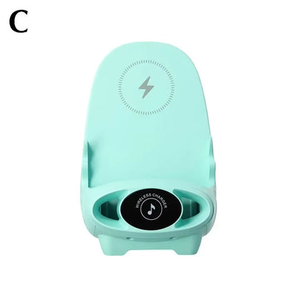 Wireless Charging Stand Portable Mini Chair  Holder Charger Holder Chair 15W Charging Phone Desktop S7S0