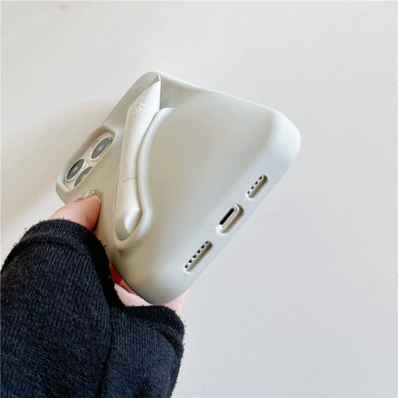 For Iphone 16 15 14 13 12 11 Pro plus Mini Max Xs XR 6 7 8 SE Lip Gloss Holder Silicone Soft Cover Case