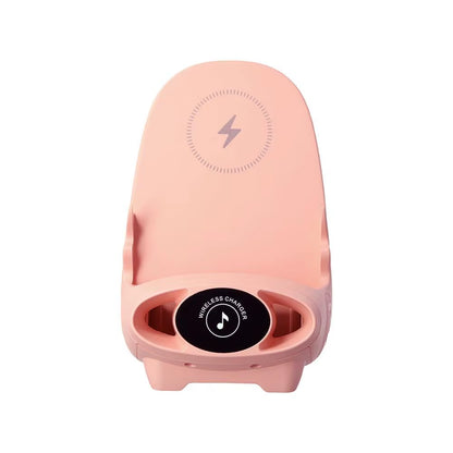 Wireless Charging Stand Portable Mini Chair  Holder Charger Holder Chair 15W Charging Phone Desktop S7S0