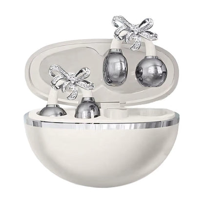 Clip-On Earbuds Wireless Bluetooth Open Ear Headphones with Detachable Crystal Bowknot Earrings, for Sports, Fitness & Workouts